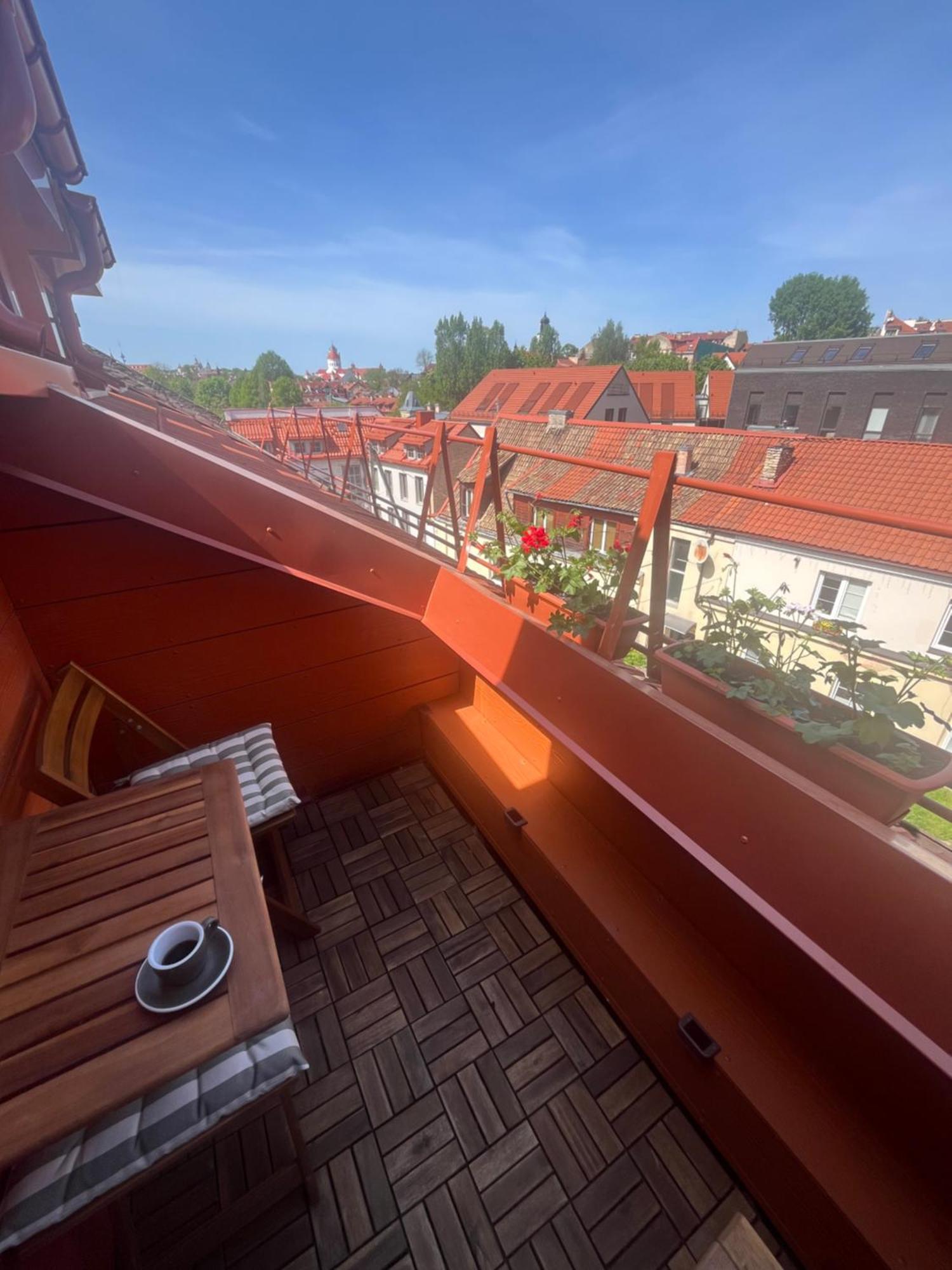 Cozy Penthouse Apartment Vilnius Exterior photo
